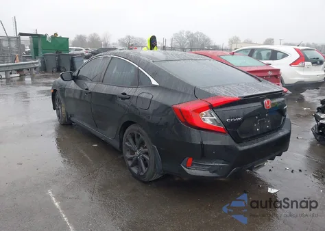 2020 Honda Civic Sport from USA, damaged, VIN 2HGFC2F86LH525933